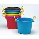 Fortiflex Multi-Purpose Storage Bucket for Dogs/Cats and Horses, 70-Quart, Red