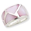 Sterling Silver Pink Mother of Pearl Ring