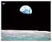 Earthrise over the Moon, Art Poster