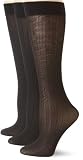 Anne Klein Womens 3 Pack Herringbone Trouser Sock