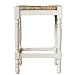 Carolina Cottage 2662-AW Hawthorne 24"Counter Stool with Rush Seat, Antique White