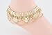 Gold Anklet with Bells, Swags and Coins