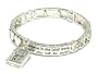 Silver Bible Faith Stretch Bracelet Fashion Costume Jewelry