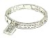 Silver Bible Faith Stretch Bracelet Fashion Costume Jewelry