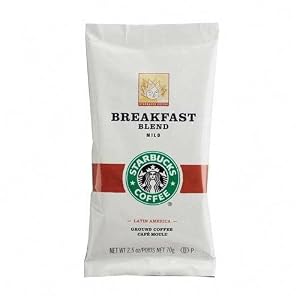 FIVE STAR DISTRIBUTORS, INC. Breakfast Blend Coffee, 2.5oz Bag, 18 Bags per Box by Starbucks Coffee