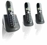 Philips CD1453B/02 schnurloses DECT Telfon mit Anrufbeantworter, incl. 2 zus�tzlichen Mobilteilen - 