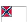 Confederate 2nd National 3ft x 5ft Polyester flag