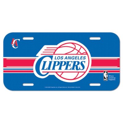 LOS ANGELES CLIPPERS OFFICIAL LOGO LICENSE PLATE
