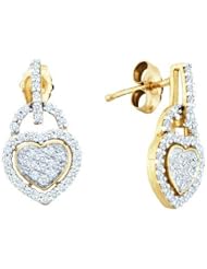 0.33CTW DIAMOND MICRO PAVE EARRINGS