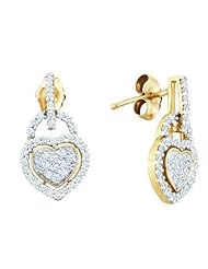 0.33CTW DIAMOND MICRO PAVE EARRINGS