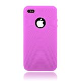 (Pink) iPhone 4 Case - MiniSuit Silicone Skin Cover for Apple AT&T iPhone 4G 16GB / 32GB + Microfiber key chain 4th Generation / 4th gen accessories