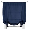 Casual Home Sailcloth Tie-Up Shade - Navy (45x63")