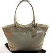NEW AUTHENTIC COACH BLEECKER METALLIC SHOPPING/BUSINESS TOTE 12496 (Platinum)