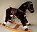 Toys : Plush Rocking Horse with Wooden Rockers and Handles (Chestnut)