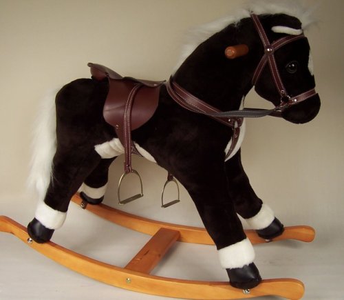 Buy Plush Rocking Horse with Wooden Rockers and Handles (Chestnut) online at Discounted New and Used prices. Delivered to your door with Childrens Toyshop.com