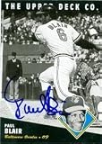 Paul Blair Autographed/Hand Signed 1994 BAT Upper Deck baseball card Baltimore Orioles