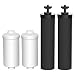 AQUA CREST Black and Fluoride Water Filter, Replacement for Berkey®, Purewell®, BB9-2® Black Filters & PF-2® Fluoride Filters, Waterdrop Gravity Water Filter System, NSF/ANSI 372 Standard