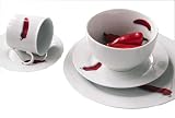 Chilli - 20 piece porcelain dinner set