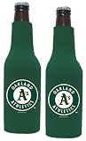 Oakland Athletics Beer Bottle Koozie | Athletics Neoprene Bottle Suit with Zipper - Set of 2
