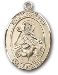 12K Gold-Filled St. William of Rochester Medal