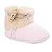 Elevin(TM)Baby Girl Boy Soft Sole Crib Shoes Anti-slip Prewalker Shoes Snow Boots (0~6M, Pink)