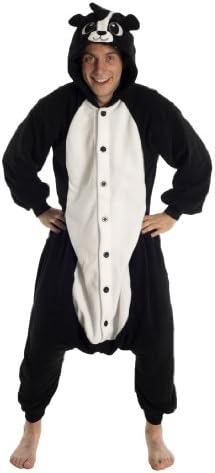 Kigs Adult Skunk Costume - Kigurumi Onesie Pyjamas; One Size
