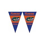 Florida Gators NCAA 25Ft String Of 6 x 9 Party Pennants (Flags)