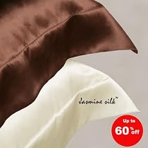 Pair of 100% 19 Momme Charmeuse Silk Pillowcases Oxford Style Silk Pillow cases (IVORY) 50 cm x 75 cm + 7cm Border - RRP &pound;90