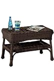 All - weather Wicker - look Cocktail Table, 18.5 &acute; Hx28 &acute; W, COCOA - B0001WZ87W