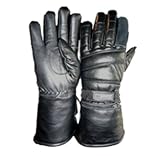 Apparel : MENS' LEATHER WINTER GAUNTLET GLOVE W/ RAIN COVER - Leatherbull.com