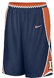 Illinois Fighting Illini 2008/09 Blue 12 Inseam Embroidered Player Replica Basketball Short By Nike