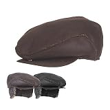 Faux Suede Sherpa Ivy Cap w/Earflap Brown