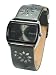 Bench BC0035BK Ladies Watch with Black Leather Strap and Charcoal  Dial