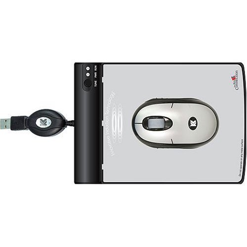 Battery Free Wireless Optical Mouse and 2 Ft. Wired USB Pad - Perfect for a Laptop and Most Desktops within 2 Ft. of Included Mouse Pad - May Not be Suitable for Computers Located Farther than 2 Feet from Mouse Pad