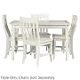 Carolina Cottage Prairie Dining Table, Antique Parchment
