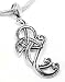 Unusual Sterling Silver Flowing Celtic Knot Pendant