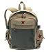 Khaki Vintage Star Back pack Back with Red Star 9165