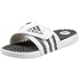 adidas Women's Adissage Slide Sandal,White/Graphite/White,7 M
