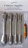 Culinary Supplies Serrated 4 Piece Fruit Carving Set
