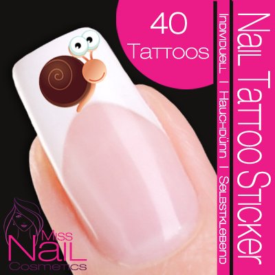 Nail Tattoo Sticker Comic / Cartoon - Schnecke Preisvergleich