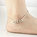 Women's 316L Stainless Steel Jingle Bell/Hollow Charm Chain Anklet Bracelet,10