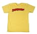 Hulk Hogan "hulkamania" T-shirt Gold Size: Large