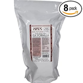 Paw Naturaw Elk Formula for Dogs, Medallions, 3.5-Pound Bags (Pack of 8)