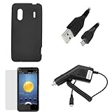 GTMax 4pc Accessory Bundle for HTC EVO Design 4G Sprint Kingdom US Cellular ....