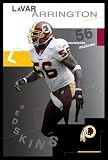 LaVar Arrington (Washington Redskins #56) Sports Framed Poster Print - 24