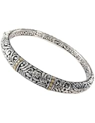 Balissima By Effy Collection Sterling Silver and 18k Yellow Gold Bangle