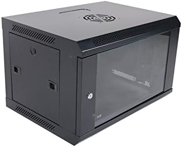 9U Network Server Storage Cabinet With Built In Fan Lock and Key Door and Panels