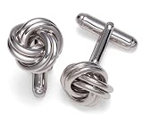 Sterling Silver Love Knot Cuff Links