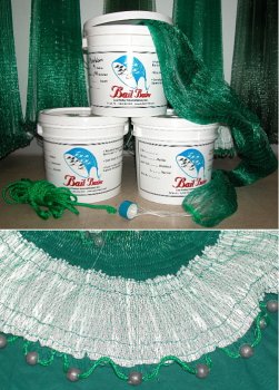 Bait Buster Superior Handmade Shrimp Cast Net: 3/8 Sq. Mesh (Available 6ft-12ft)