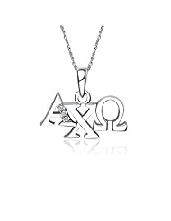 Alpha Chi Omega Horizontal Silver Lavalier (ACO-P003)